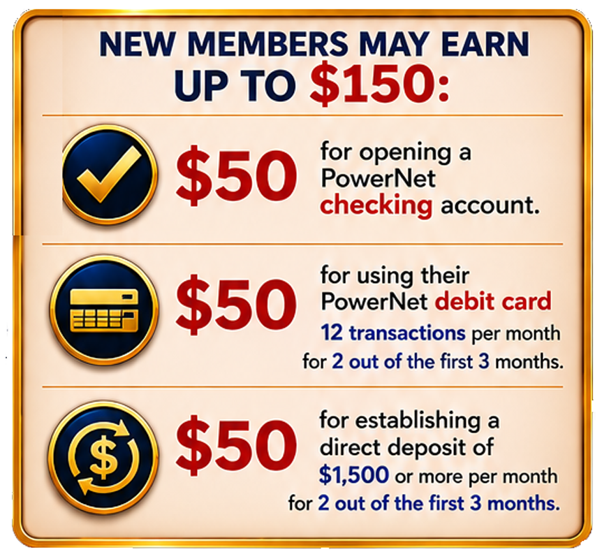 New members may earn up to $150